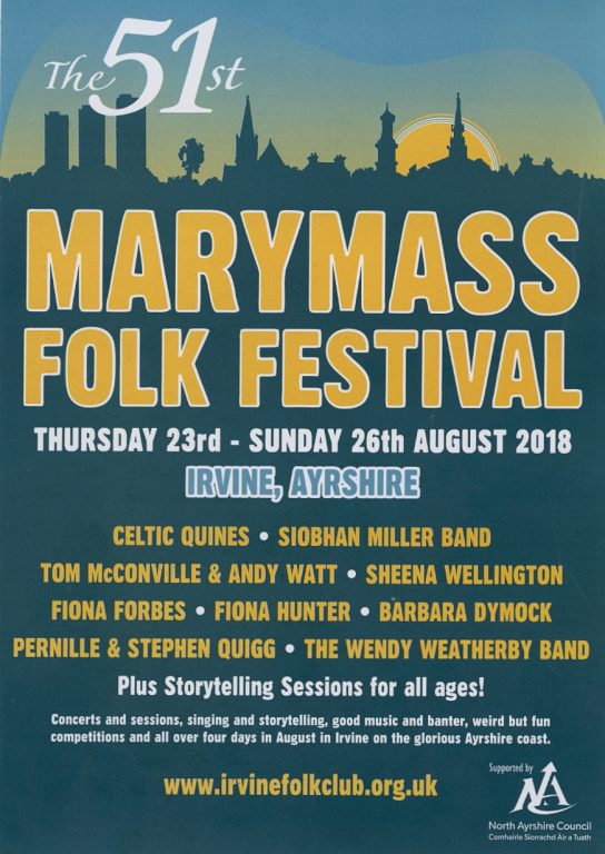 Picture of the Marymass 2018 publicity leaflet